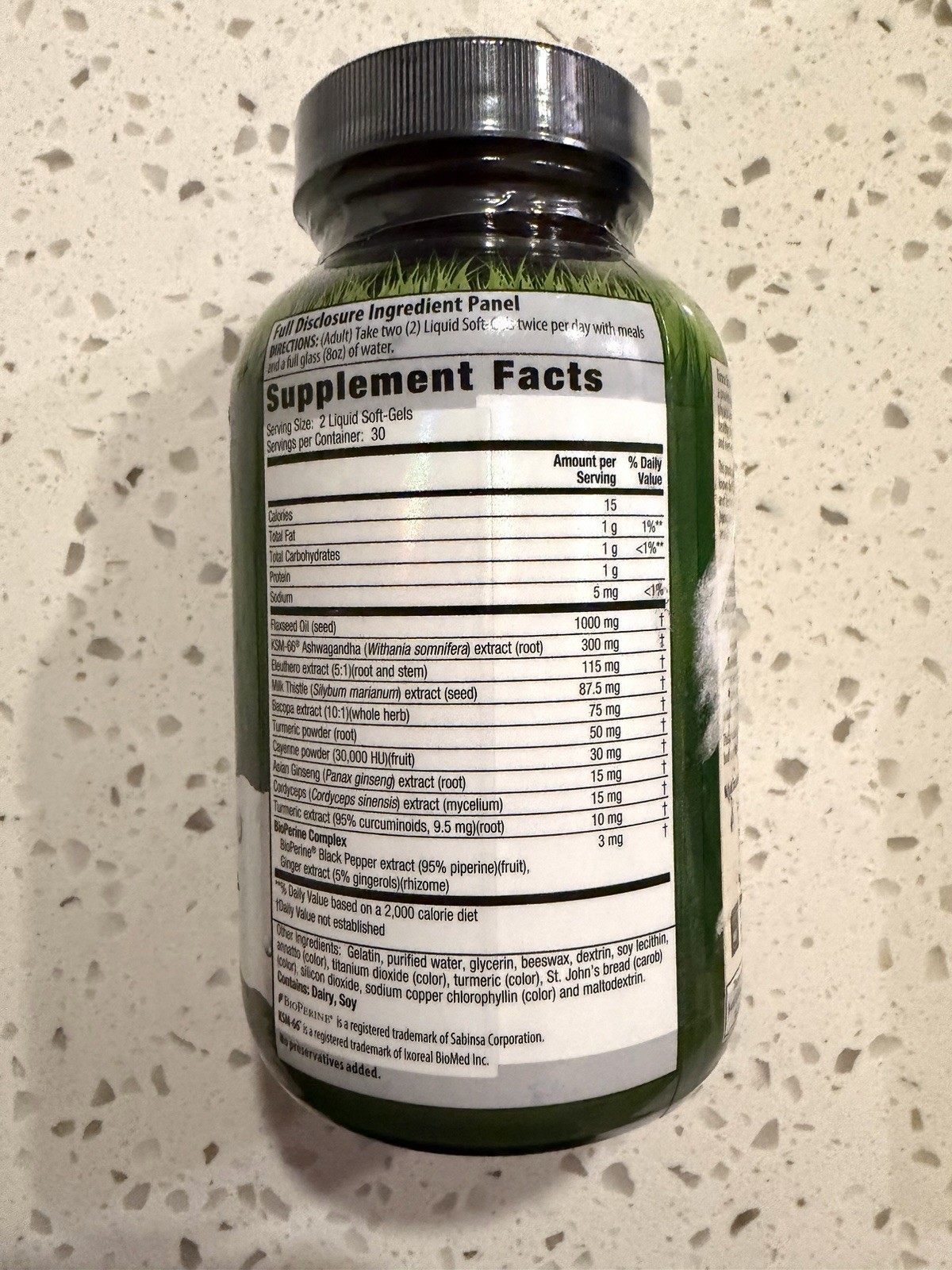 Irwin Naturals• EXTRA STRENGTH Ashwagandha • Mind & Body Support . EXP : 02/2027