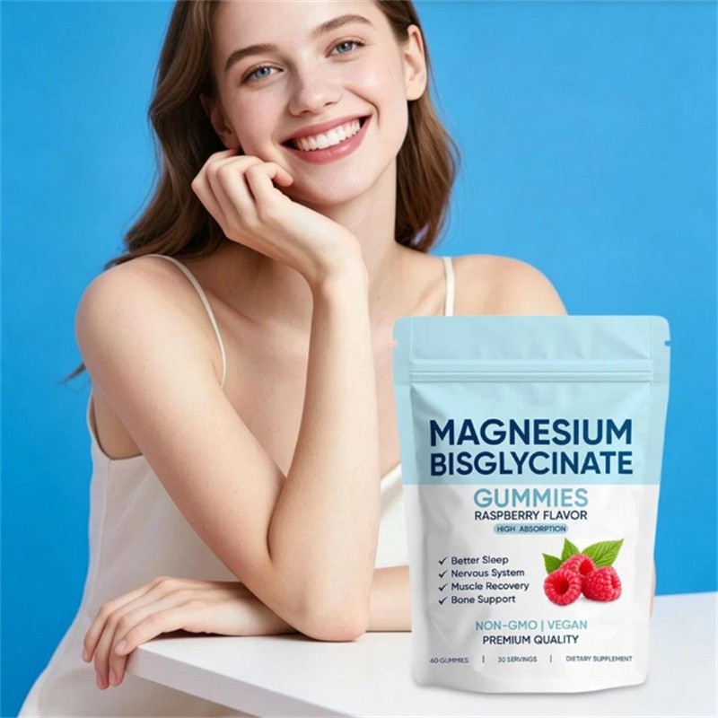 3X Magnesium Bisglycinate 60 Gummies, with 400mg Magnesium Bisglycinate Chelate