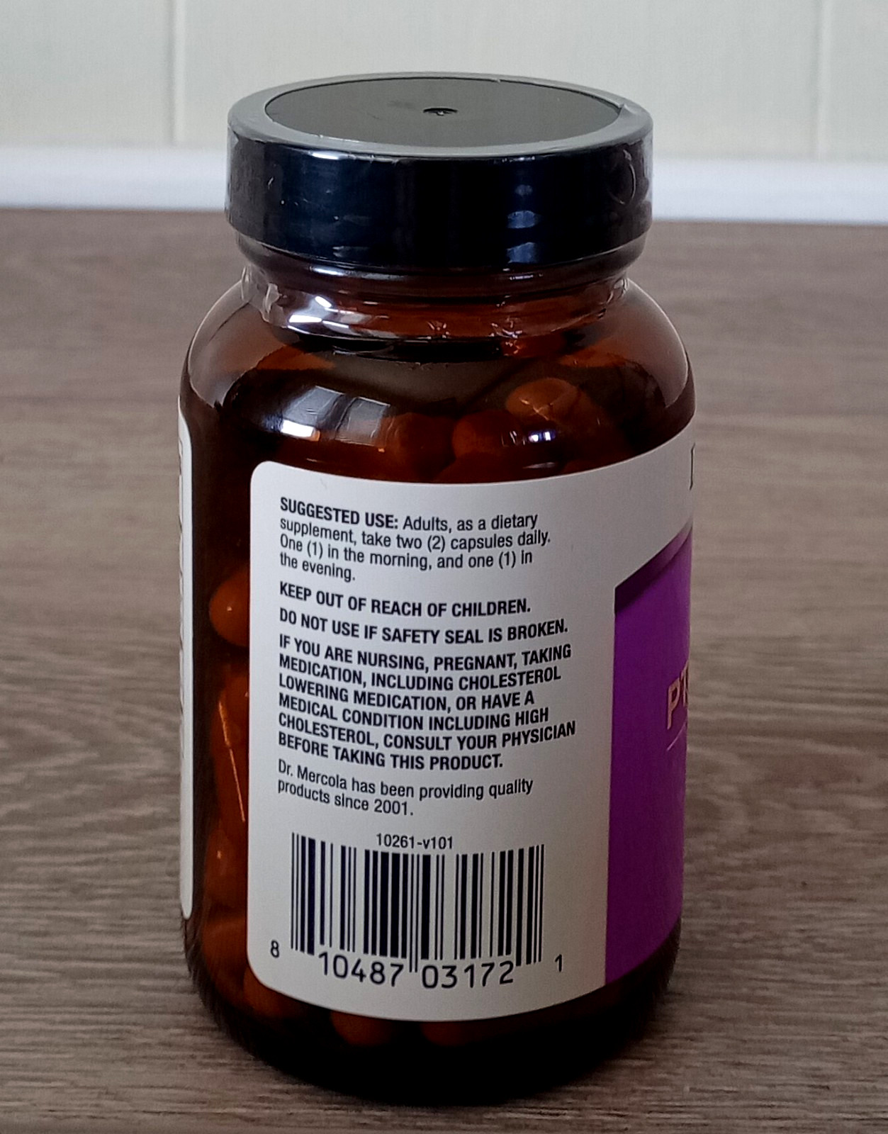 Dr. Mercola Quercetin And Pterostilbene Advanced Dietary 60 Ct Best By 07/2026