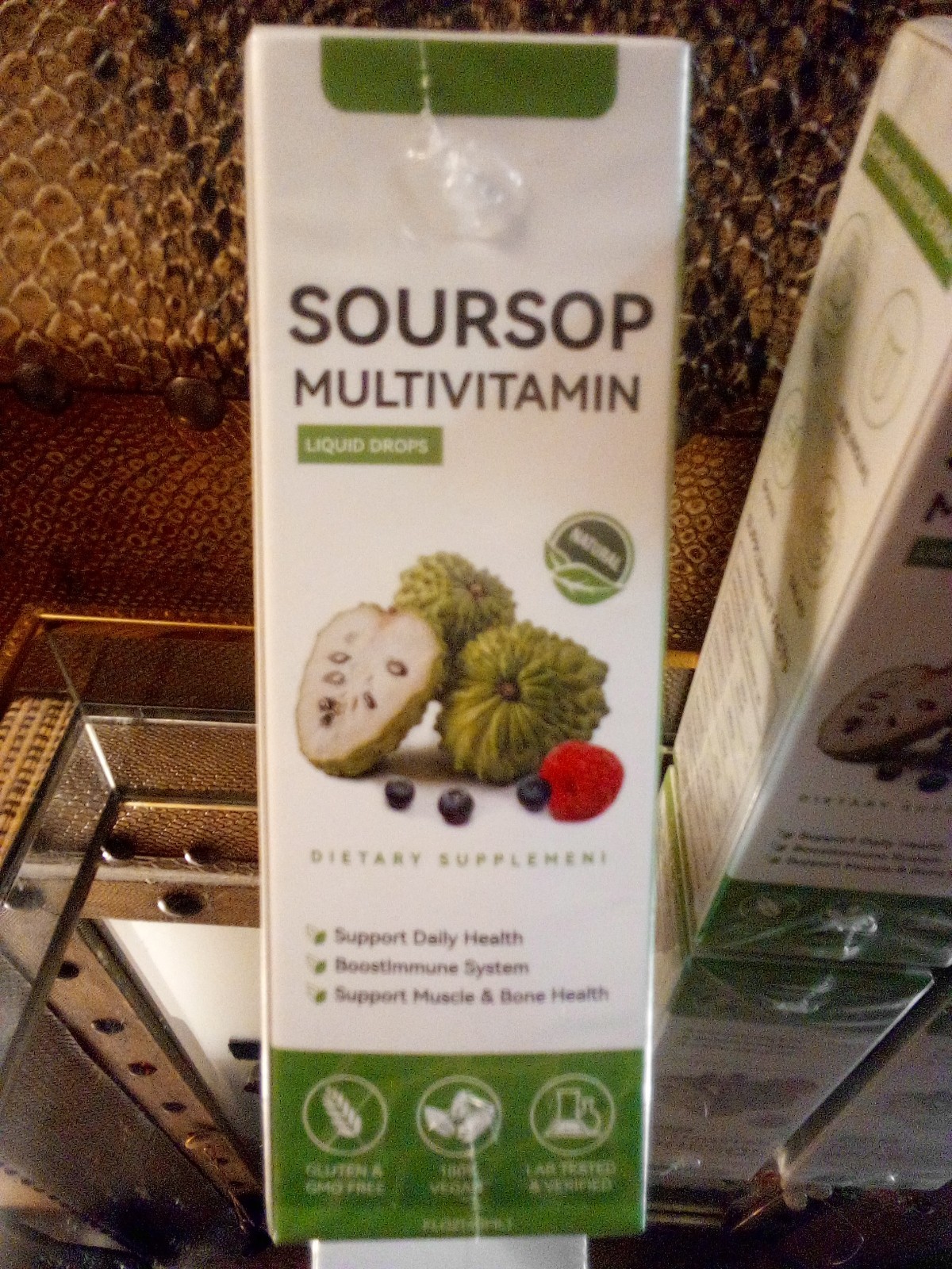Soursop Multivitamin Liquid Drops 60ml | Organic Leaf Extract & Bitters Oil
