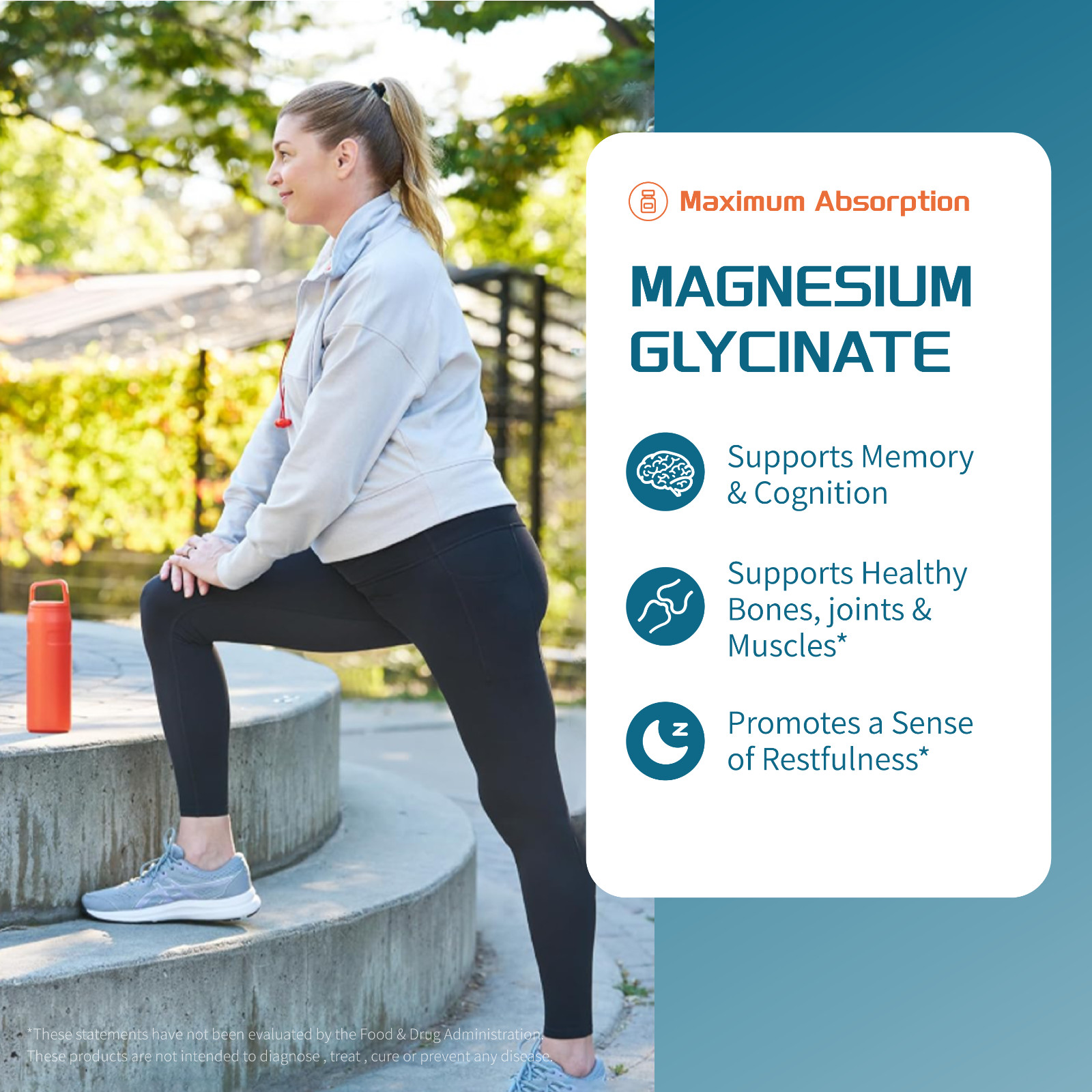 Magnesium Glycinate 500mg | Improved Sleep, Stress & Anxiety Relief | 02/07/2027