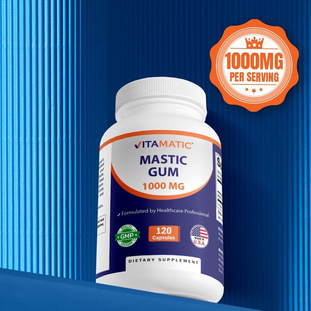 Mastic Gum 1000Mg per Serving – Support Digestive Function, Gastrointestinal Hea