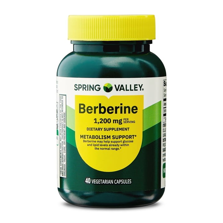 3 Pack Spring Valley Berberine Metabolism Support 1200 mg, 40 Count