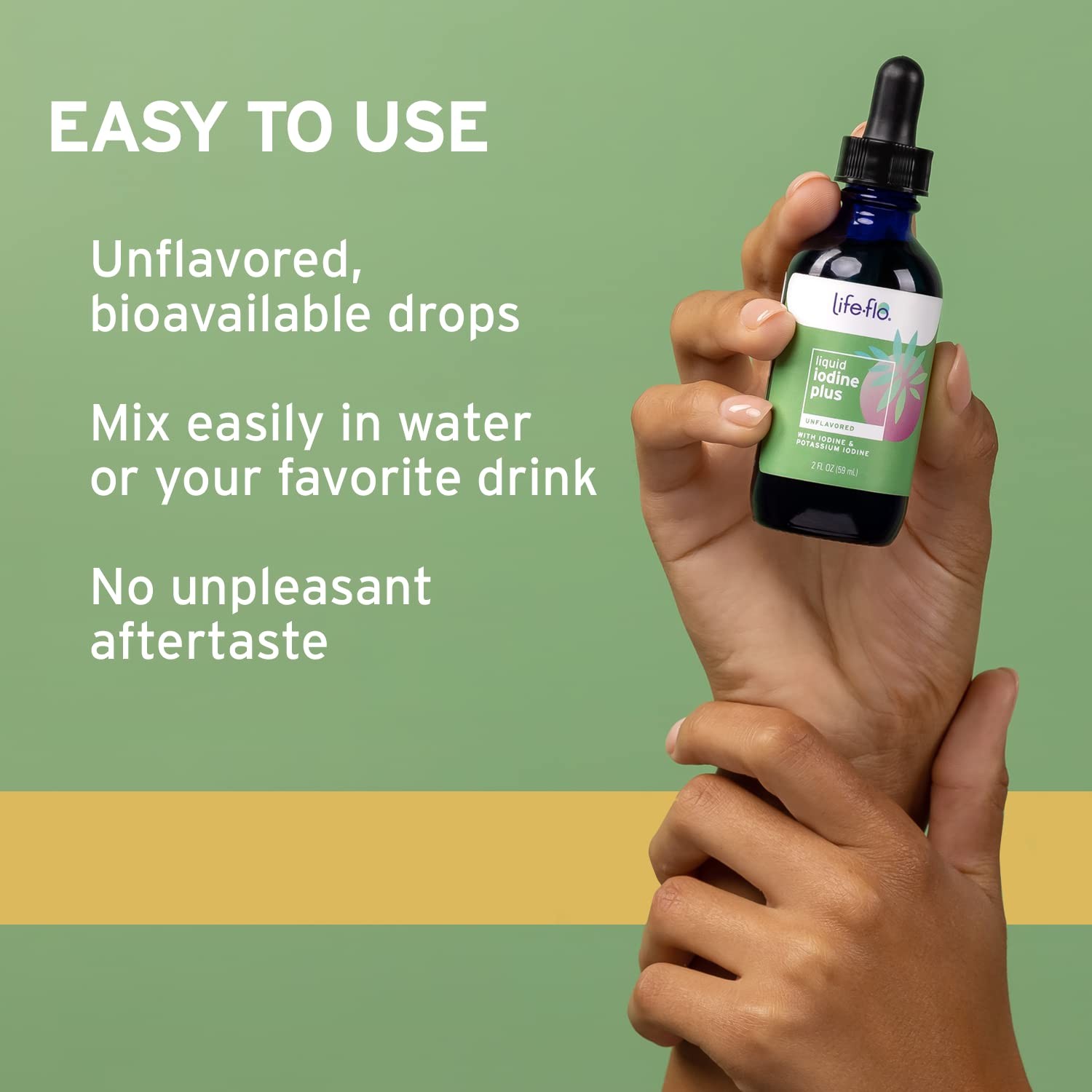 Life-flo Liquid Iodine Plus 150 mcg, 2 Fl Oz (Pack of 1), No Color