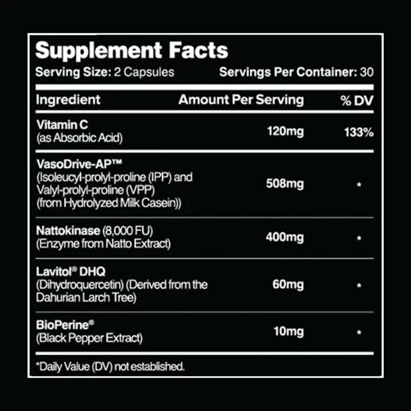 3Pcs-Leviathan Nutrition Hemo Flow Supplement Nattokinase with forNitric Oxide