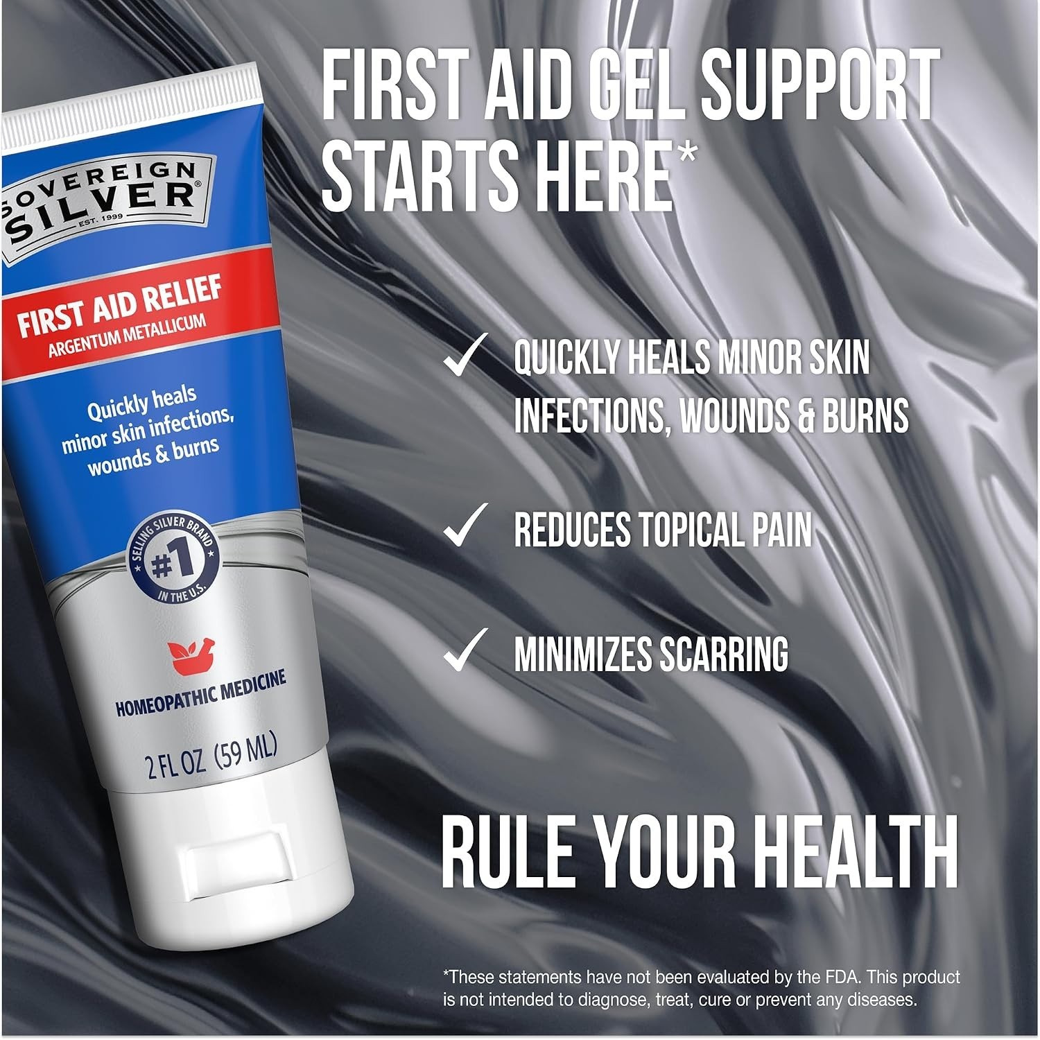 Fast-Acting Colloidal Silver Gel – 2 Fl Oz for Quick Skin Relief and Repair