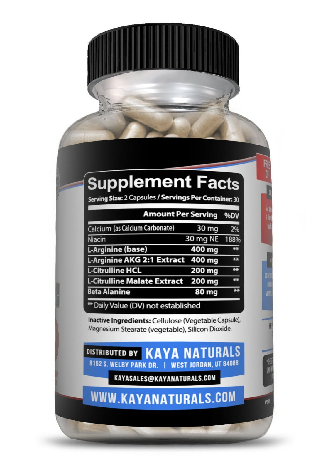 3x L-Arginine 60ct, NO3, Nitric Oxide, Testosterone Booster, Libido, ED Support
