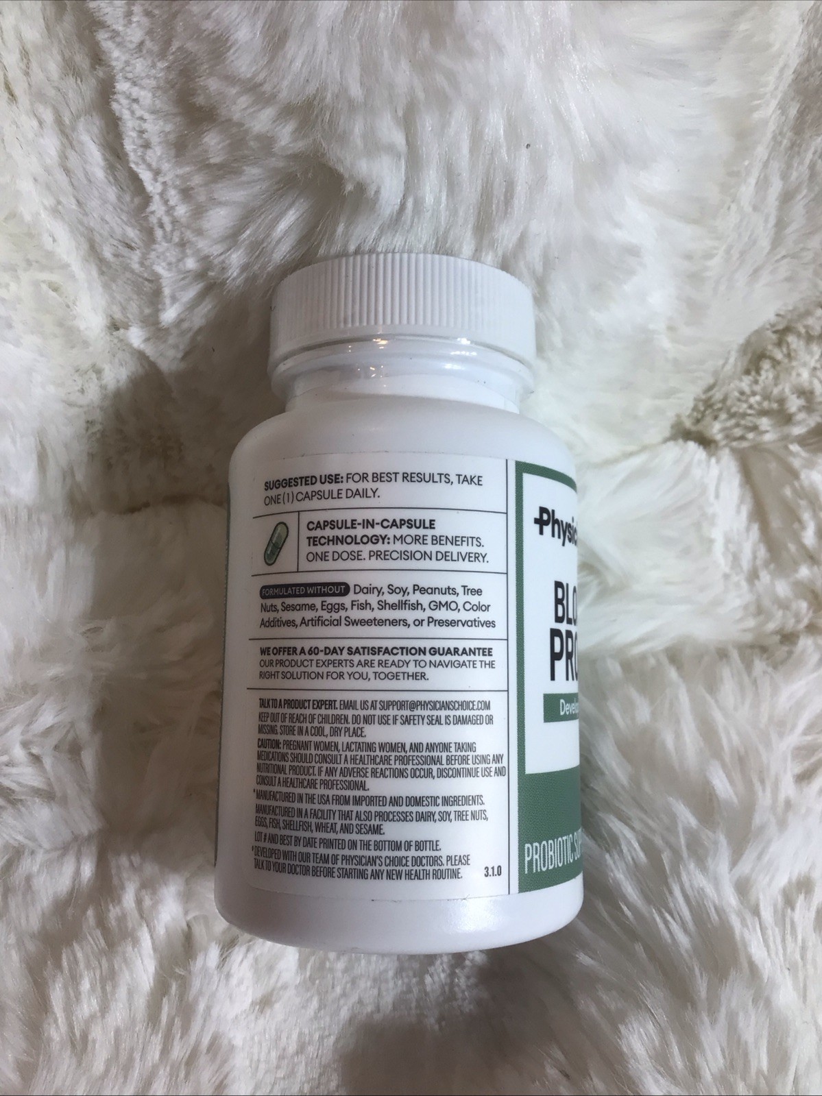 Physician’s CHOICE Bloat & Gas Probiotic 5-in-1 Proactive Support + Daily Relief