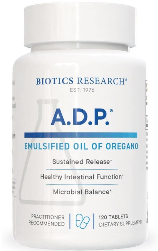 Biotics Research ADP Emulsified Oil of Oregano 120 Count (Pack 1)