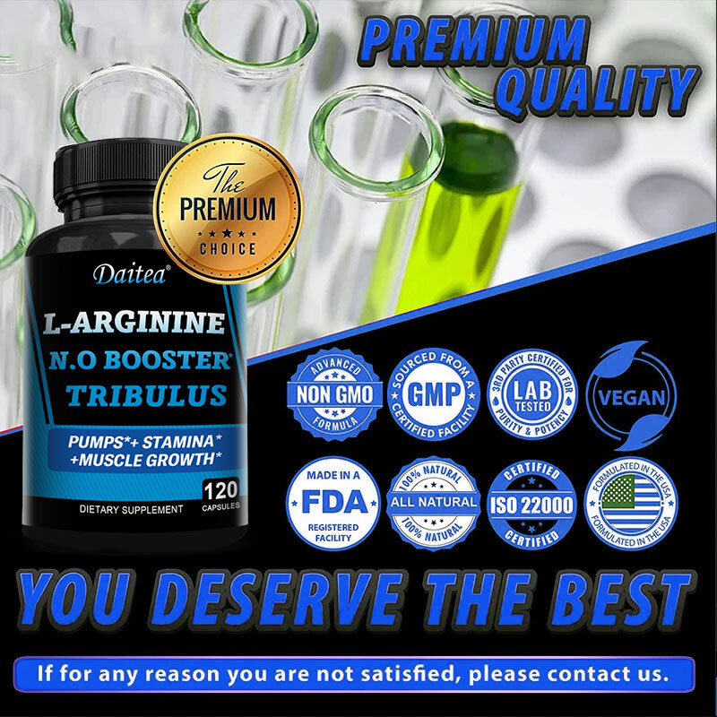 Nitric Oxide Booster Improves Blood Flow Circulation Quick Recovery 120 Pills