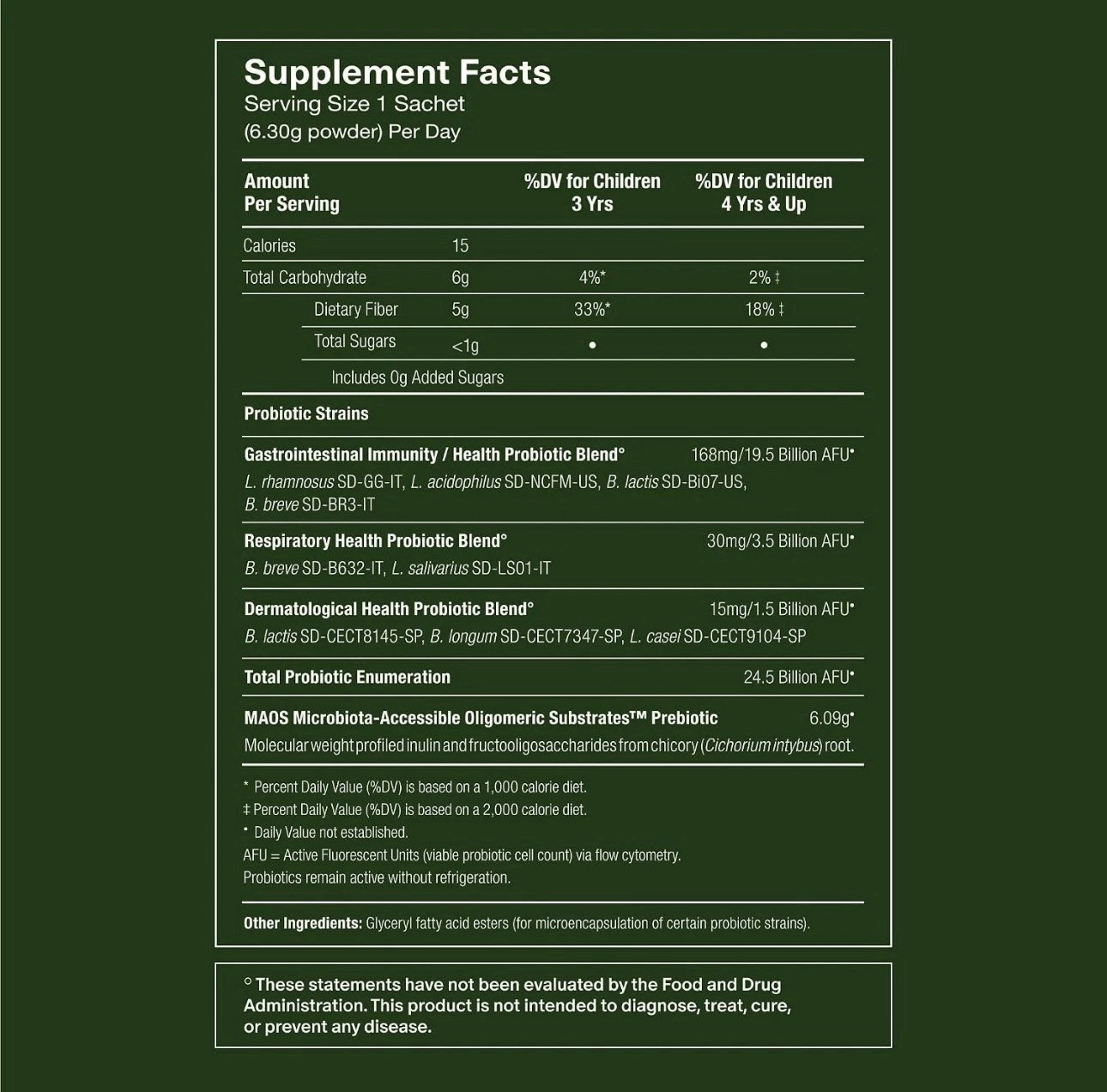 PDS-08 Pediatric Daily Synbiotic – Fiber-Based Prebiotic & Probiotic for Kids