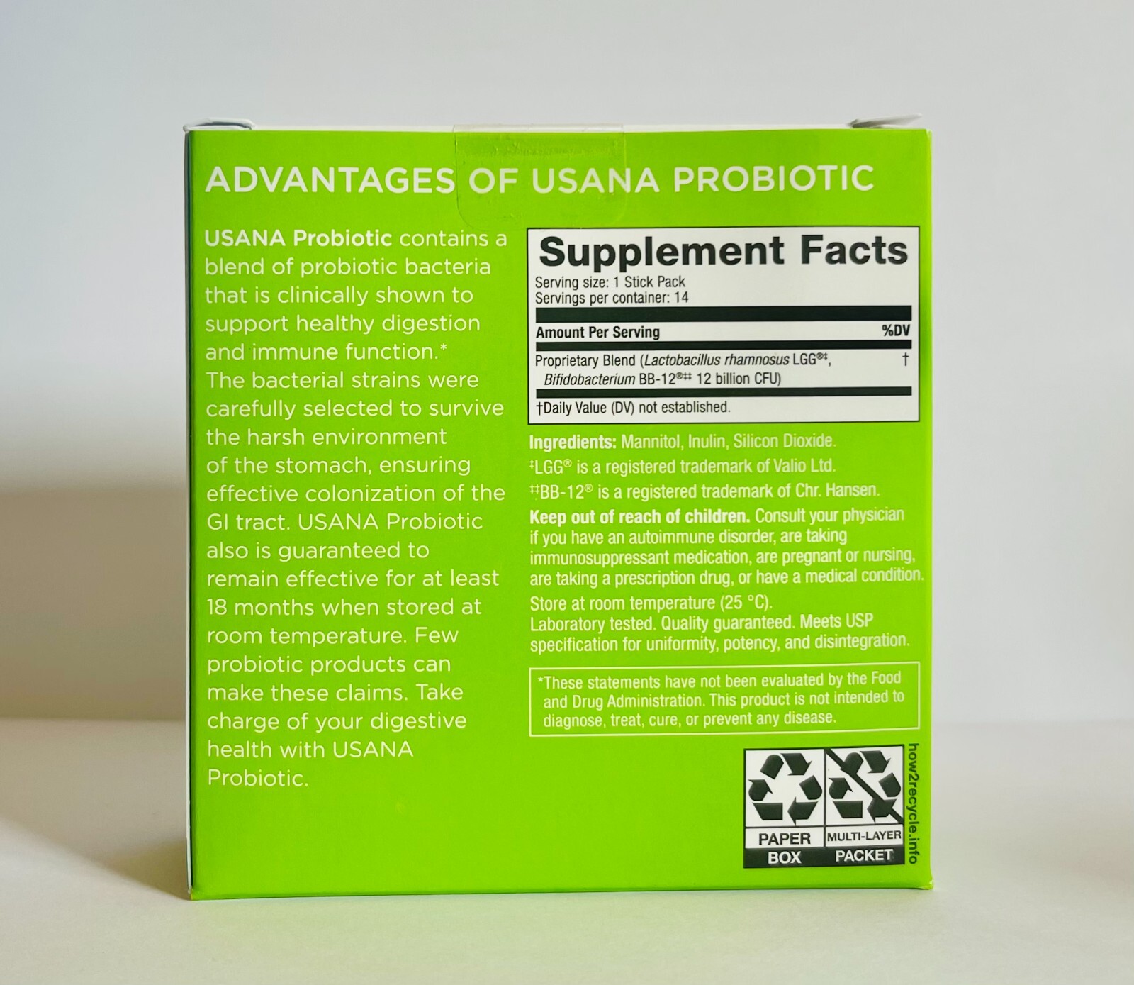 Usana Probiotic for digestive and immune health 2 Box – Exp 01/2027