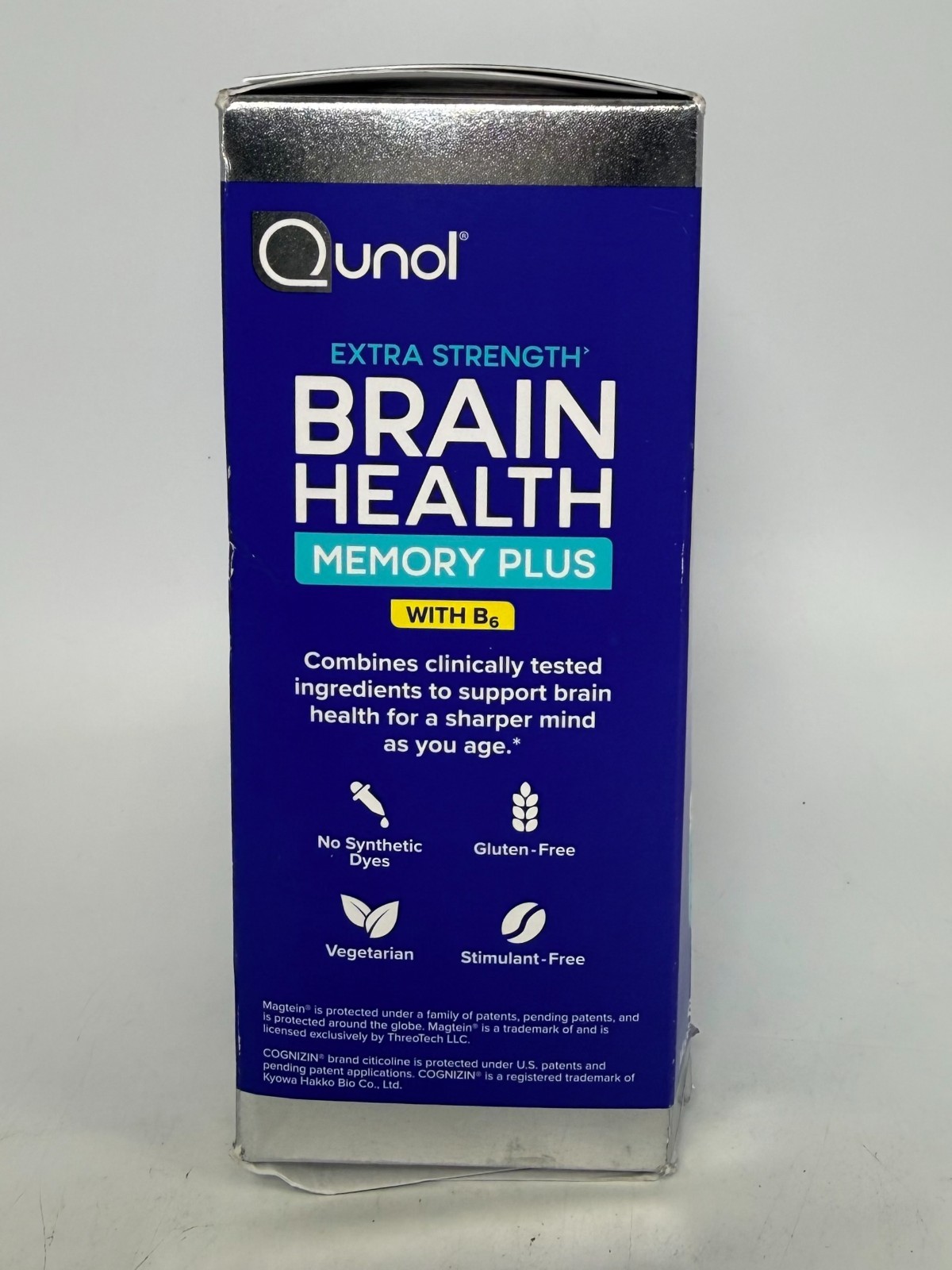 Qunol Brain Health Memory Plus Focus with B6 – 90 Tablets *EXP 03/2028*