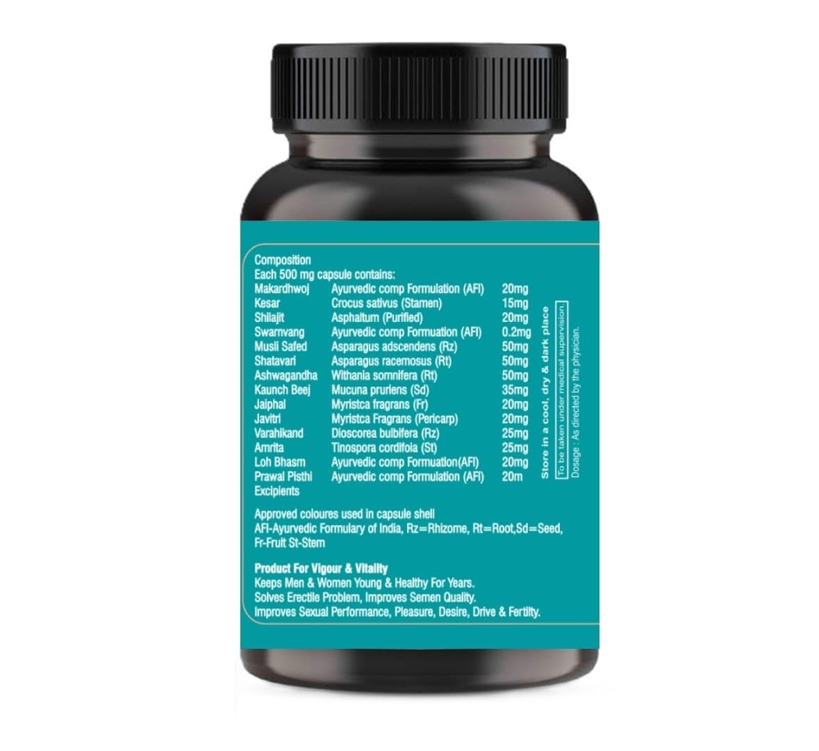 Stamina Booster Supplement for Men Ayurvedic | Original Herbal Health Formula