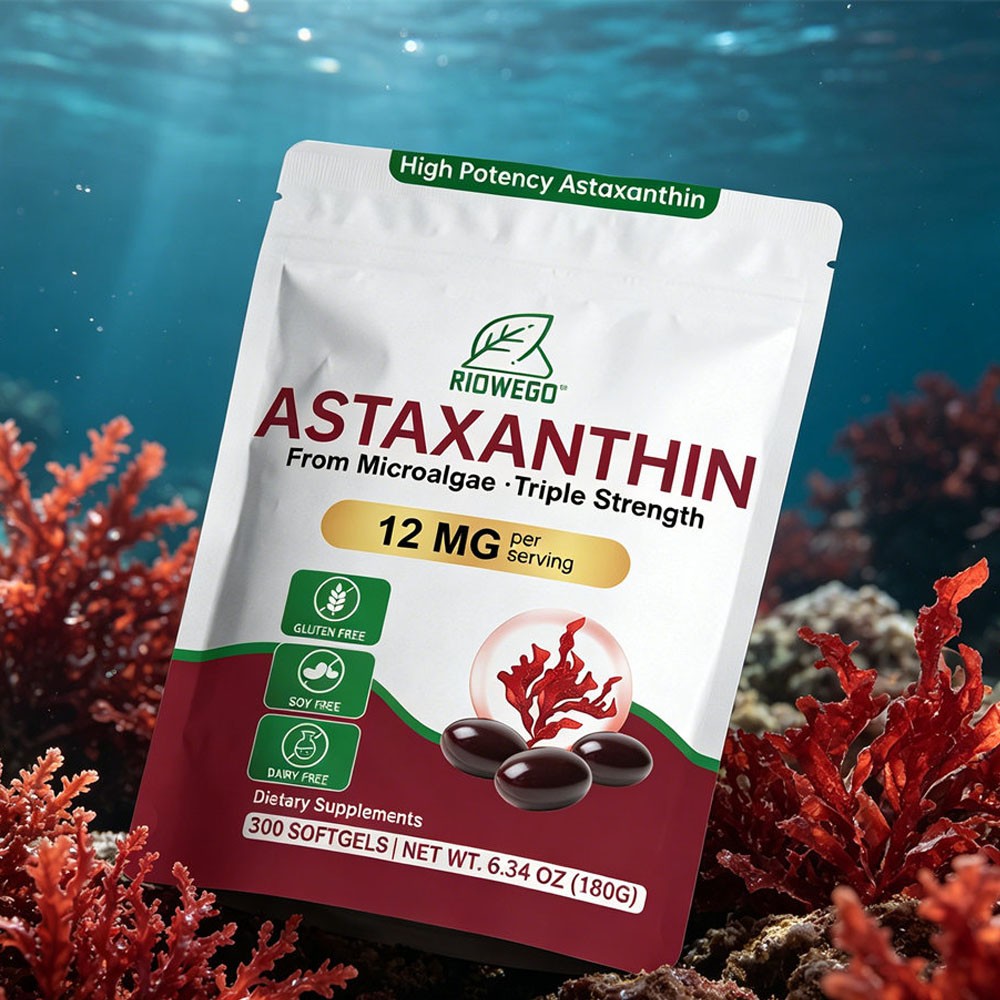 Astaxanthin 12mg Softgels | Premium Astaxanthin Antioxidant Supplements