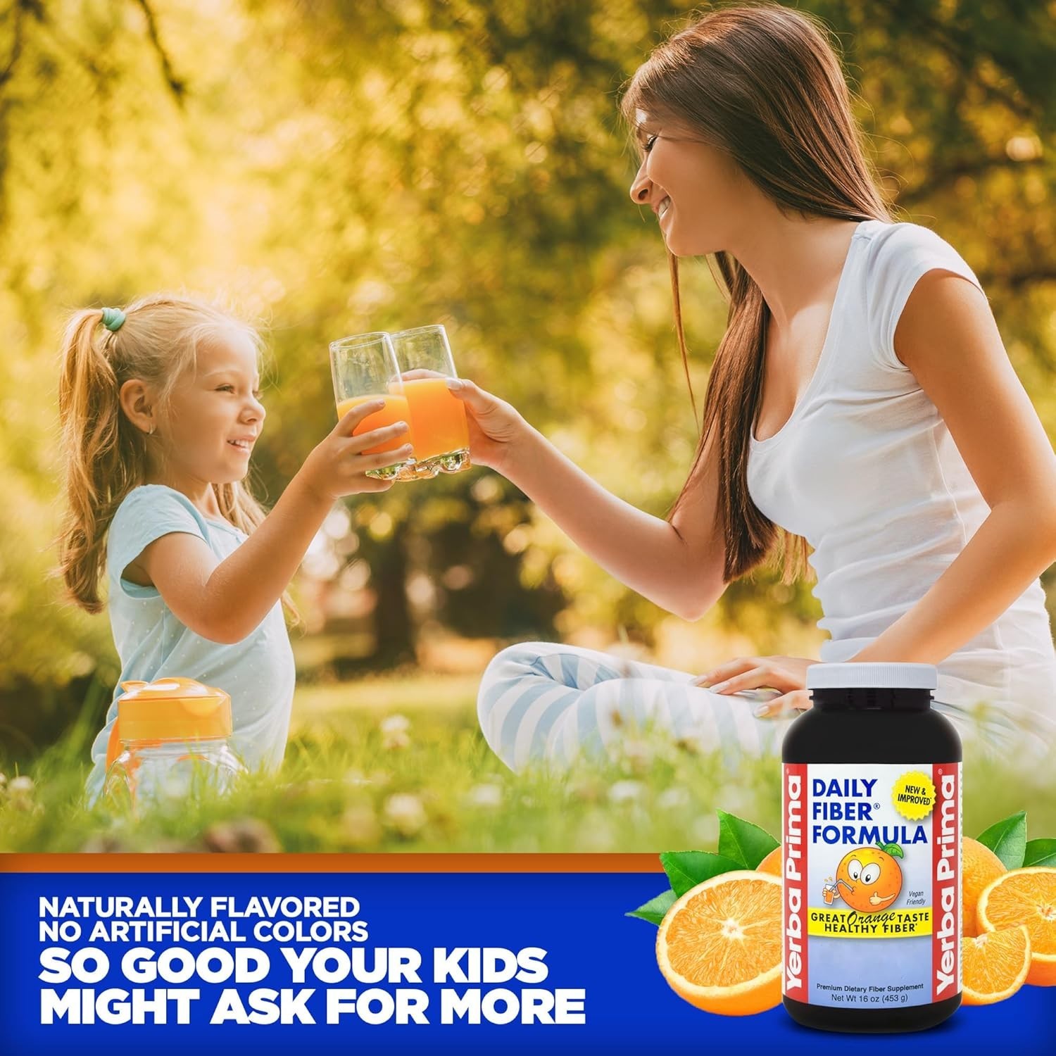 Daily Fiber Formula Orange Flavor 32 oz – Essential Digestive Health Supplement