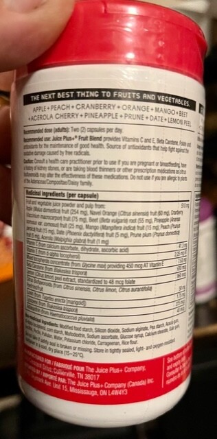 JUICE PLUS+ ESSENTIALS Combo – 240 Caps: 1 Fruit Blend & 1 Omega Blend 01/2027!