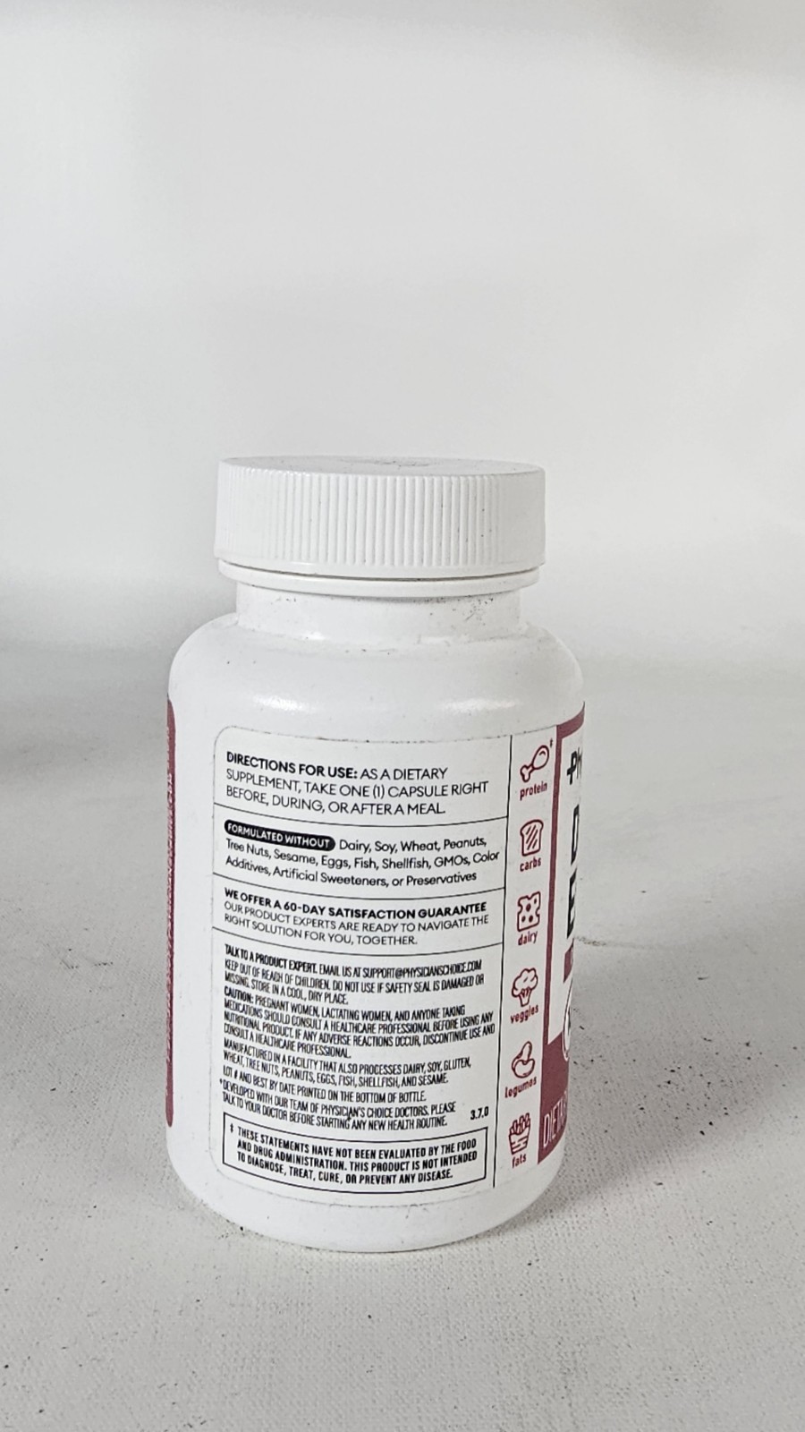 Prebiotic Enzyme Supplement Digestive Health 60 X 2=120 Count Exp:5/3/2027