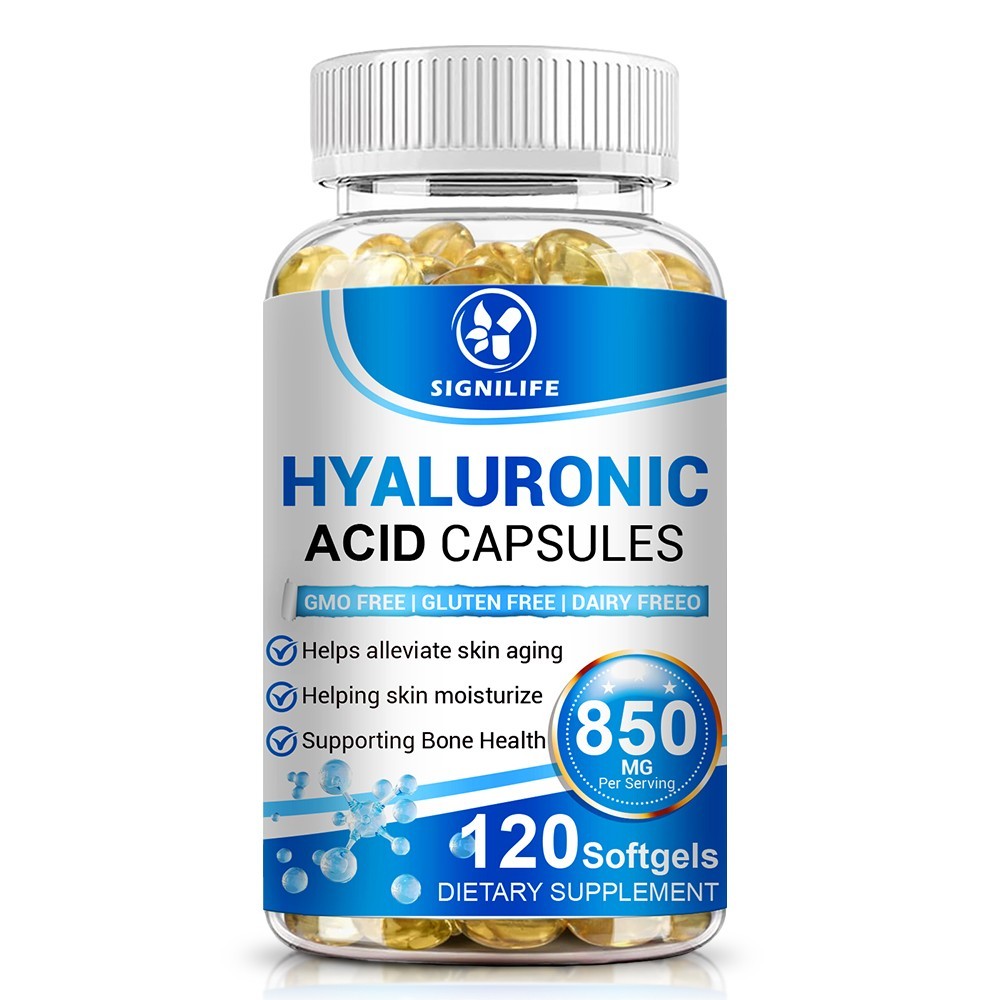 Hyaluronic Acid Anti Aging Hydrating Capsules Wrinkles Fine Lines Joint Health.