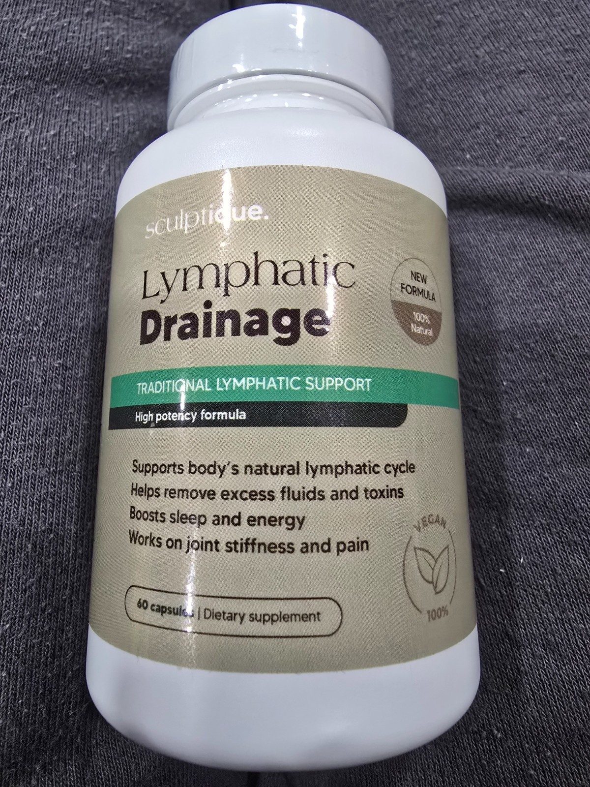 Sculptique Lymphatic Drainage Supplement, 60 Capsules, EXP 03/2028, SEALED