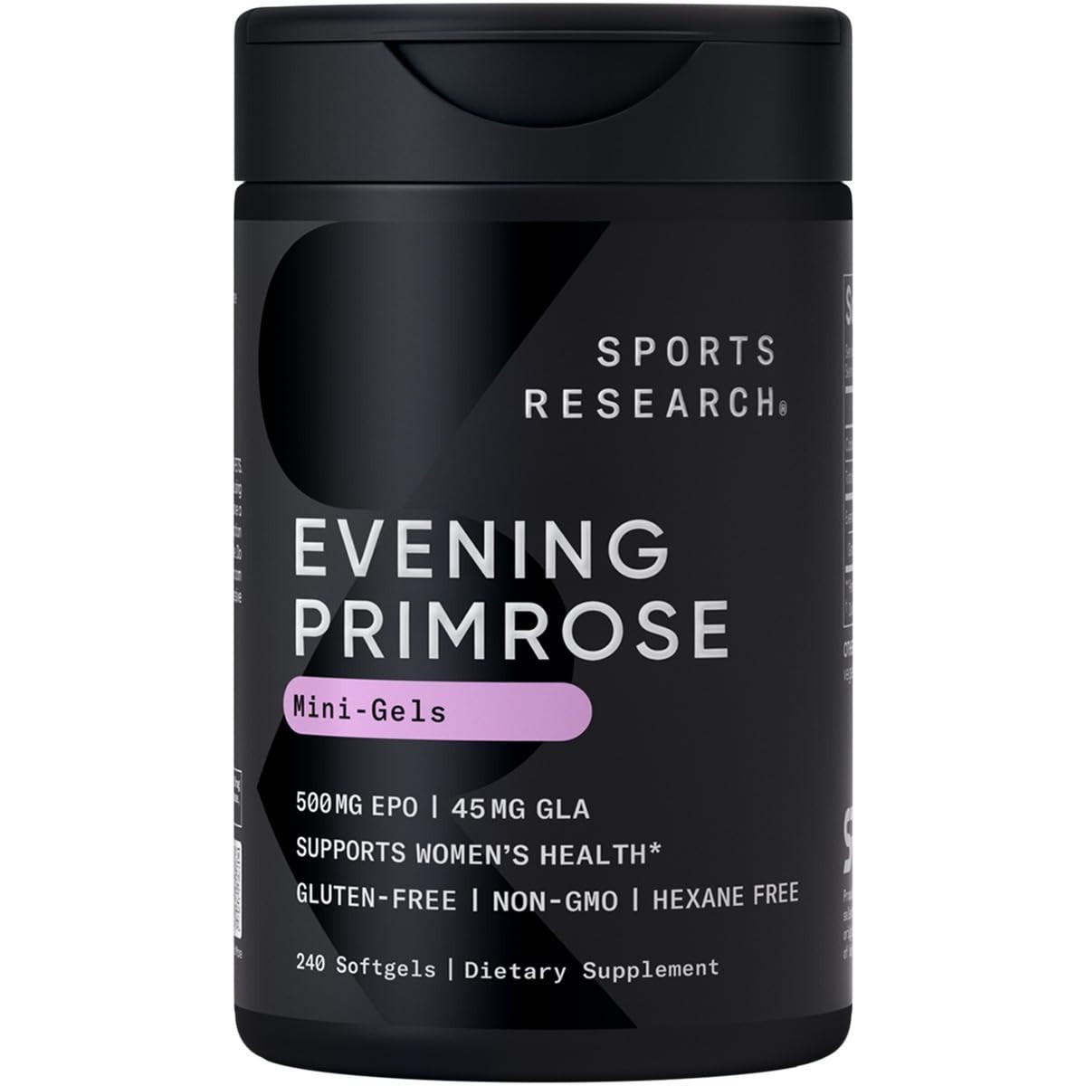 Evening Primrose Oil 500mg, 240 Mini-Softgels | EPO Supplement for Women’s Healt