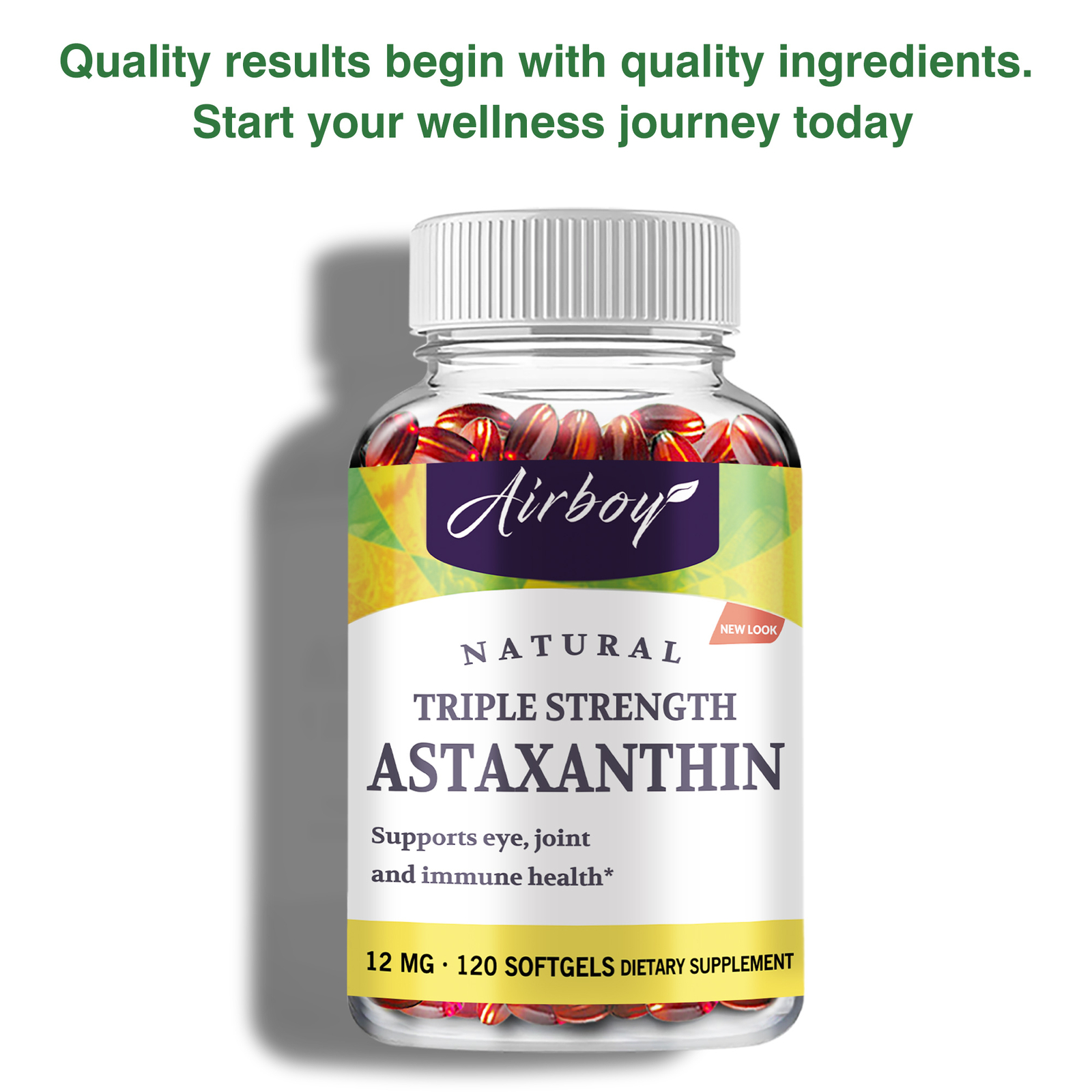 120pcs Astaxanthin – Eye, Joint, Heart and Cardiovascular Health, Lutein