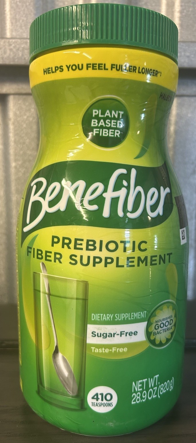 Benefiber Fiber Prebiotic Supplement Powder 410 Teaspoons 28.9 oz 3/2028
