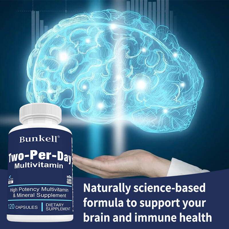 Two-Per-Day (Multivitamin & Minerals) High Potency 30/60/120 Capsules