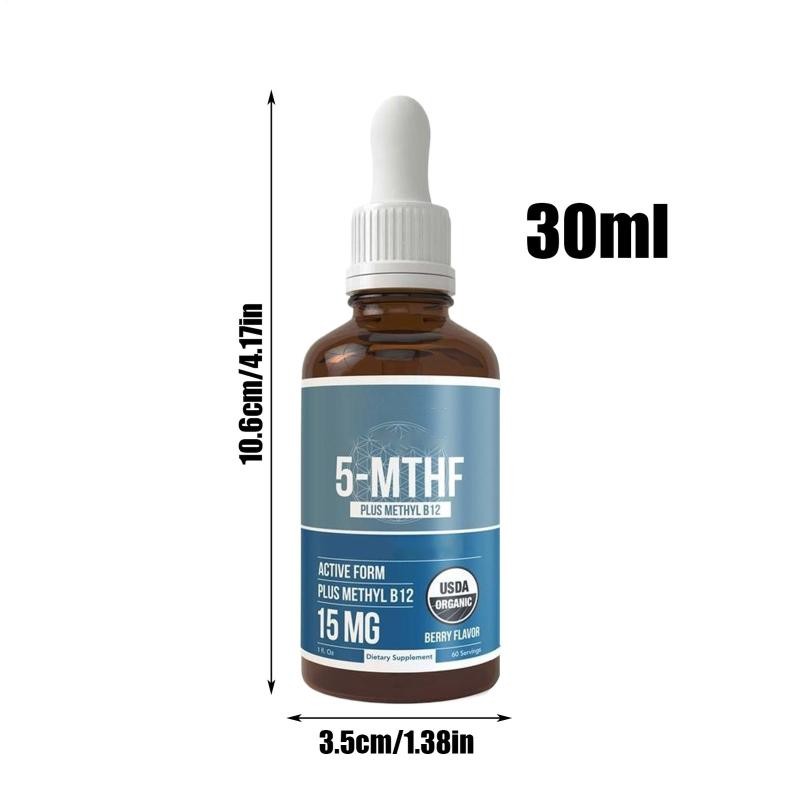 Plus Methyl -B12 Vitamin Drops L-Methylfolate (15 Mg)