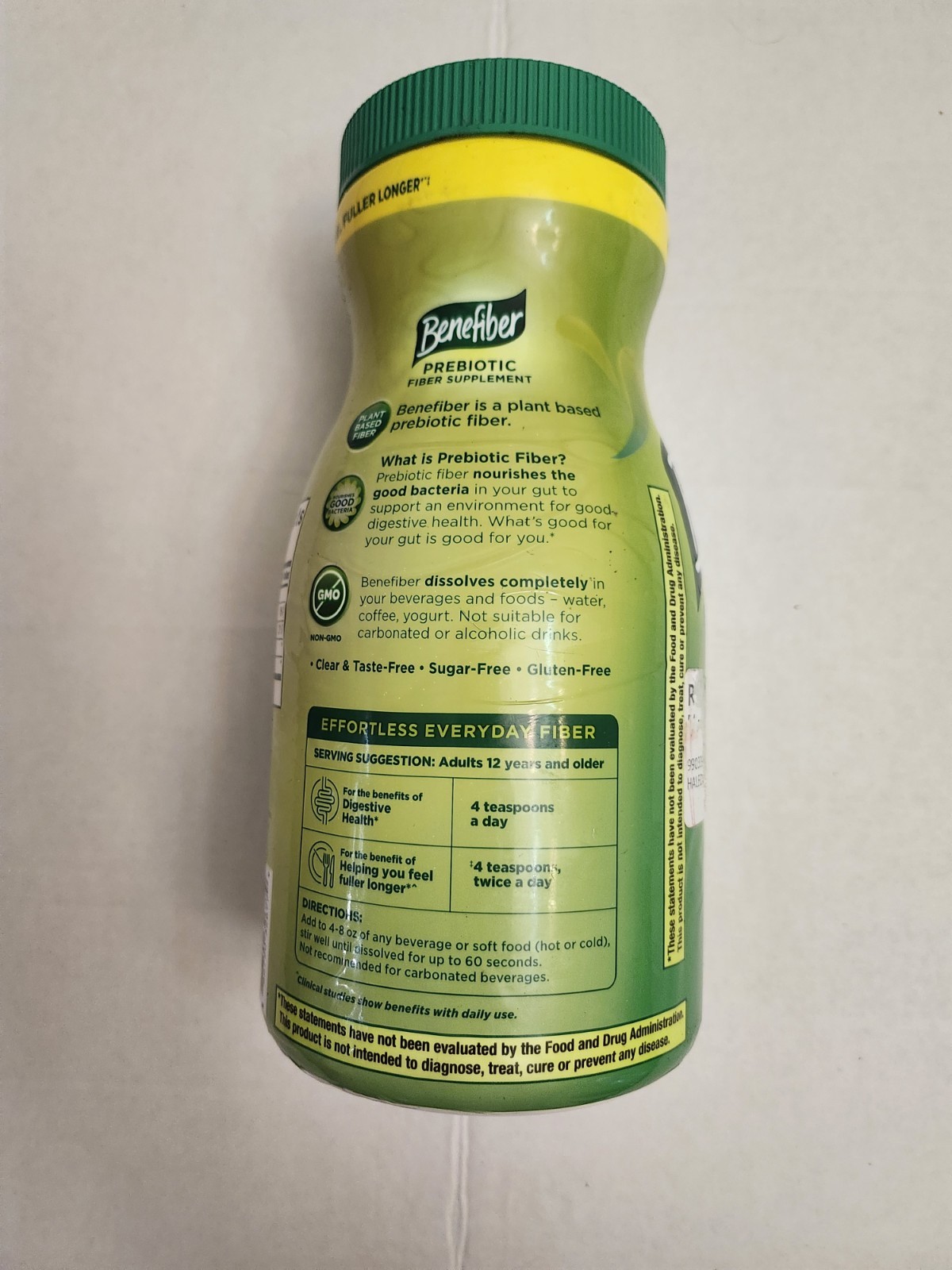 Benefiber Fiber Supplement Powder – 410 Teaspoons – 28.9 Oz – Exp Oct 2028