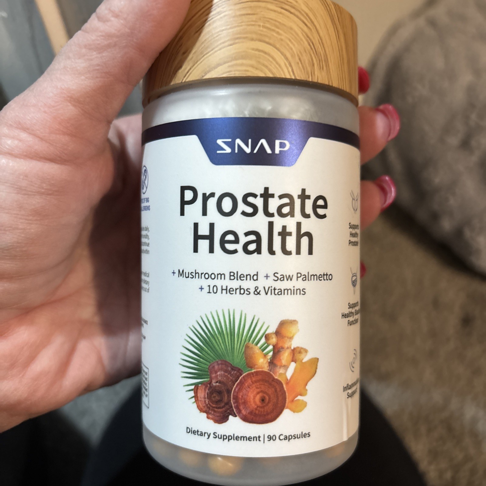 SNAP Prostate Health Saw Palmetto Nettle, Turmeric Urinary Bladder Immune Health