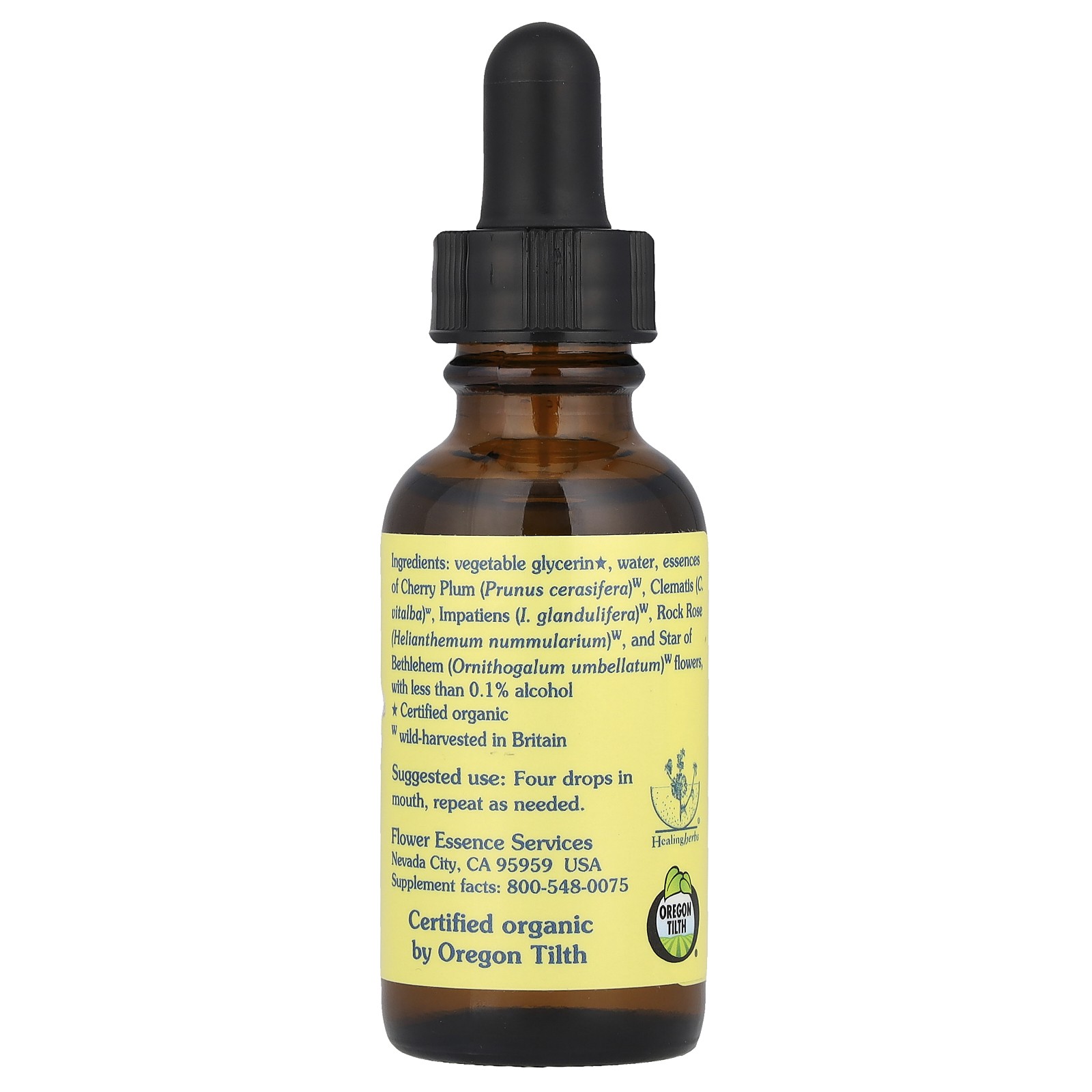 Five-Flower Formula, Flower Essence Combination, Non-Alcohol, 1 fl oz (30 ml)