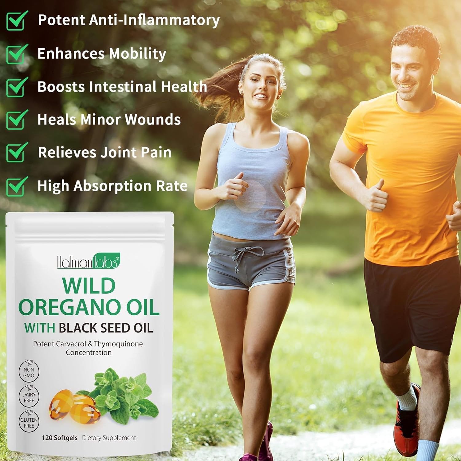 Resilia Oil Of Oregano With Black Seed Oil 6,000MG