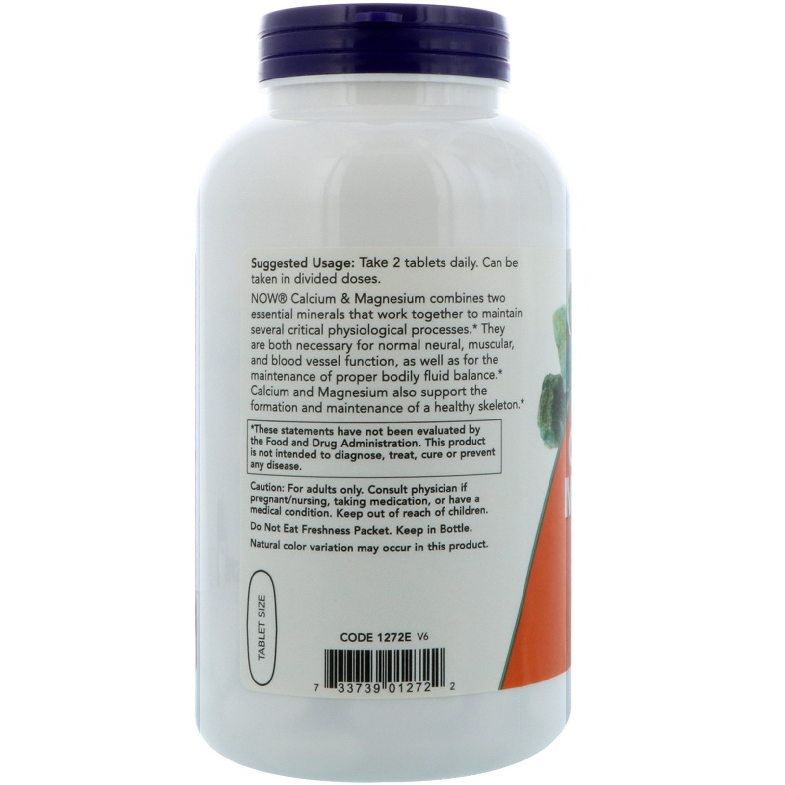 Now Foods Calcium Magnesium 250 Tablets GMP Quality Assured, Kosher, Vegan,