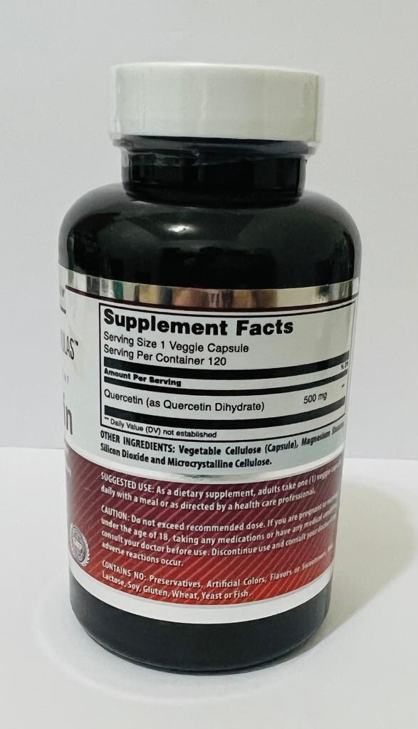 Amazing Formulas Quercetin 500 mg 120 Veggie Capsules Dietary Supplement