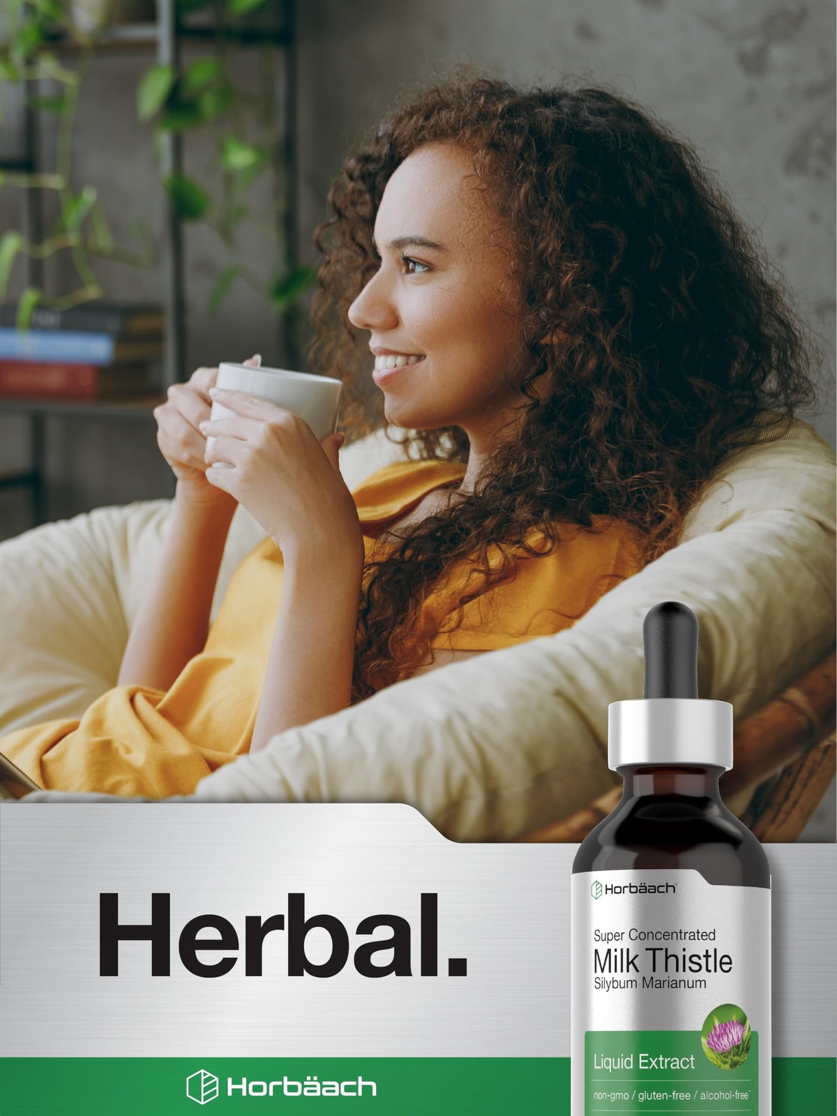 Horbäach Milk Thistle Extract Liquid | 2 fl oz | Alcohol 2 Fl Oz (Pack of 1)