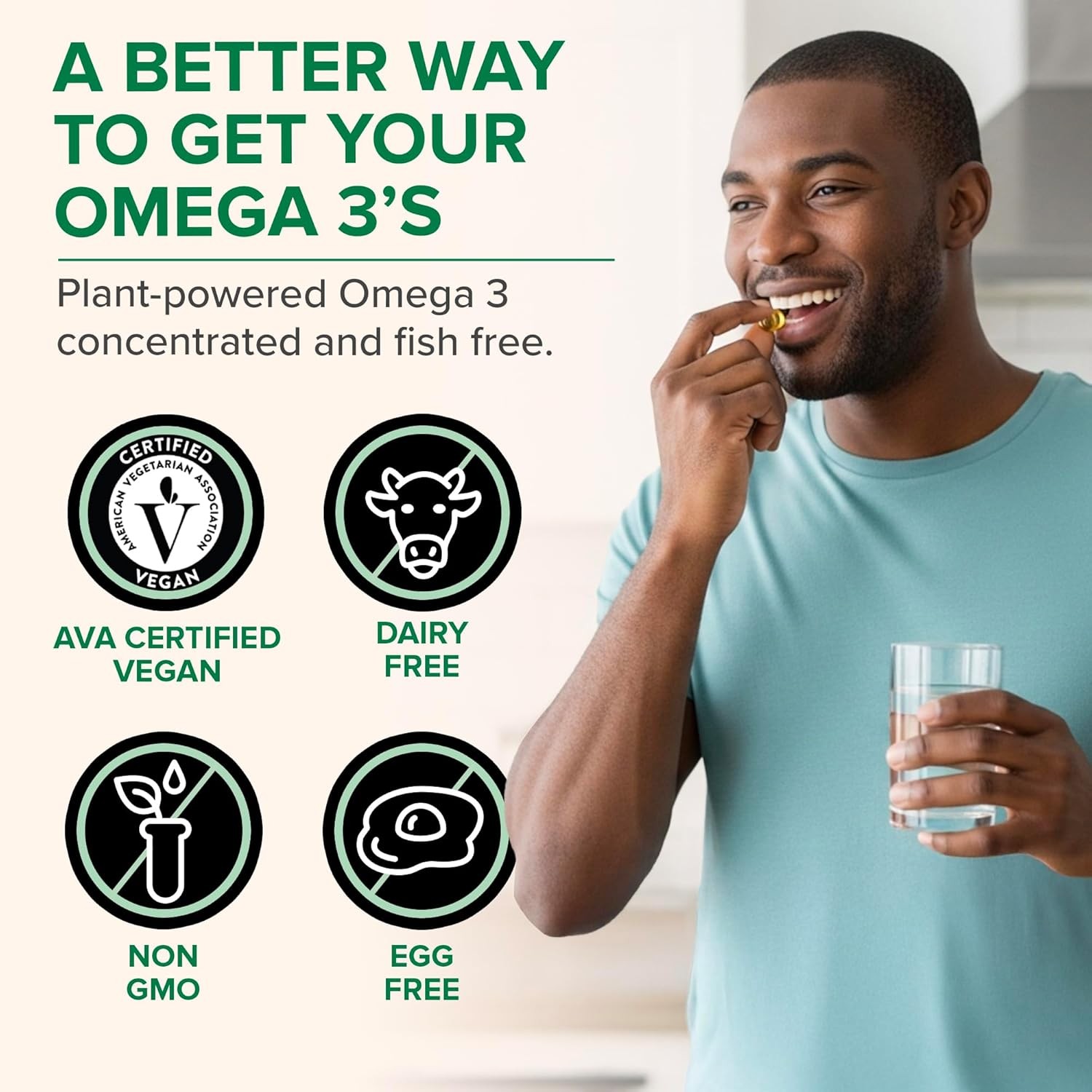 Zenwise Health Vegan Omega 3 Supplement – Burpless 120 Count (Pack of 1)