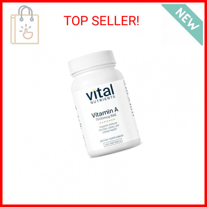 Vital Nutrients Vitamin A 7500mcg RAE | Vitamin A Supplement for Immune Function
