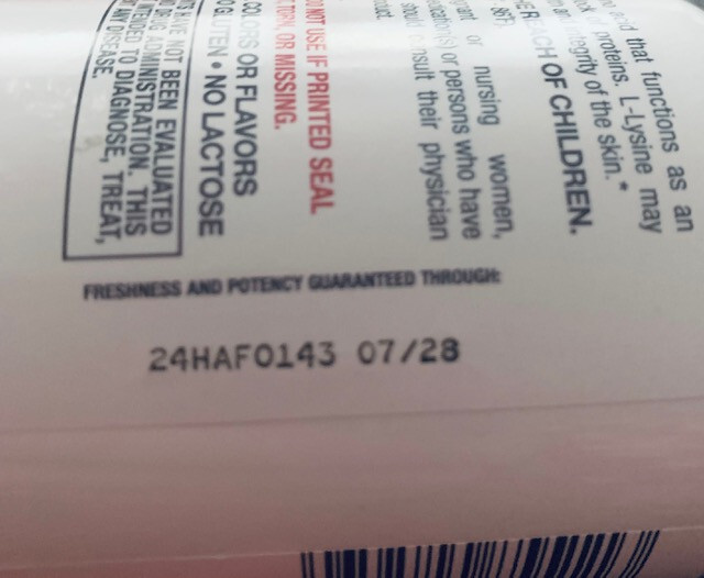 L-lysine 1000 Mg 200 Tablets Exp 07/2028 NEW & SEALED