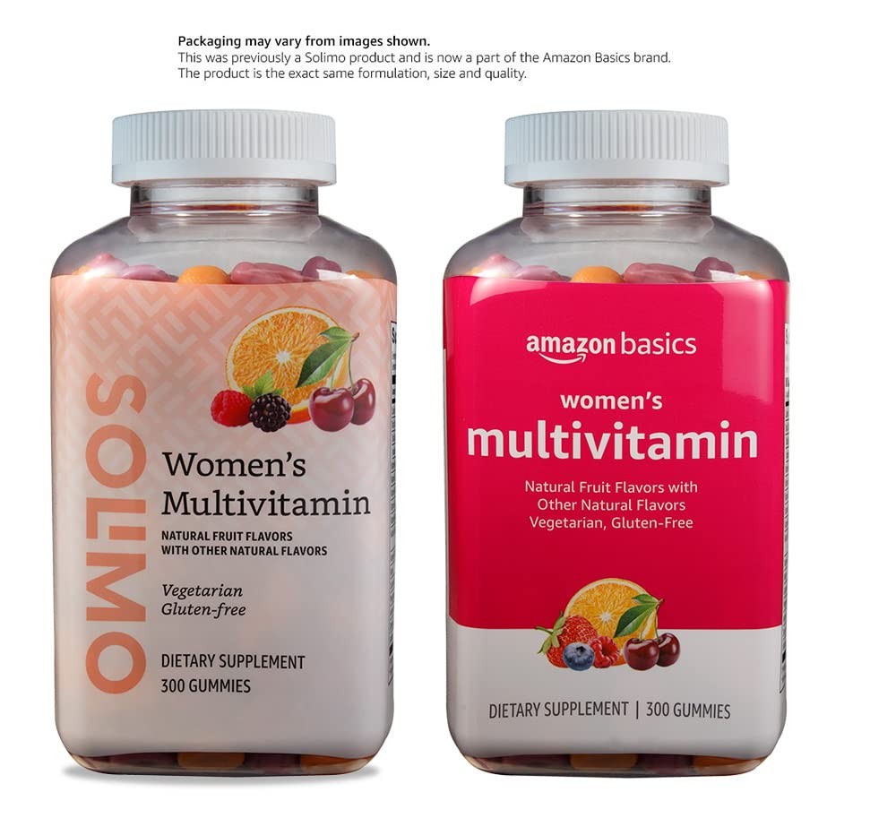 Amazon Basics Women’s Multivitamin, Mixed Berry Flavor, 300 Count (Pack of 1)