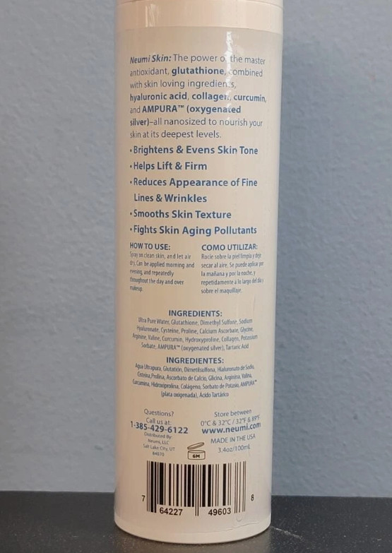 Lot of 3 Neumi Skin Nano-Formulated Skin Solution 3.4 oz / 100 ml -New! Exp 2028