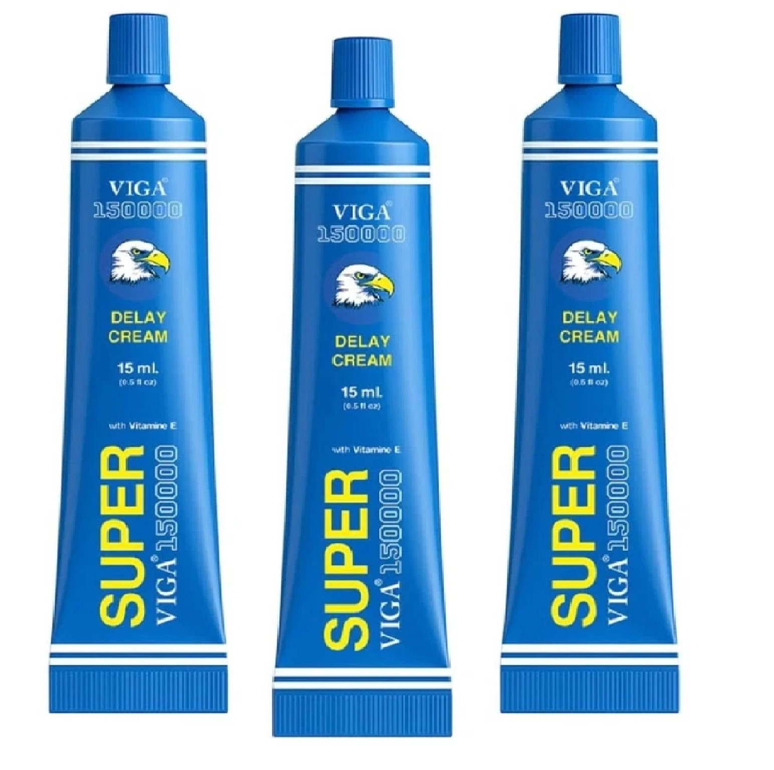 (Pack of 3) Viga 150000 Delay Cream for Men Vitamin E Formula 15ml