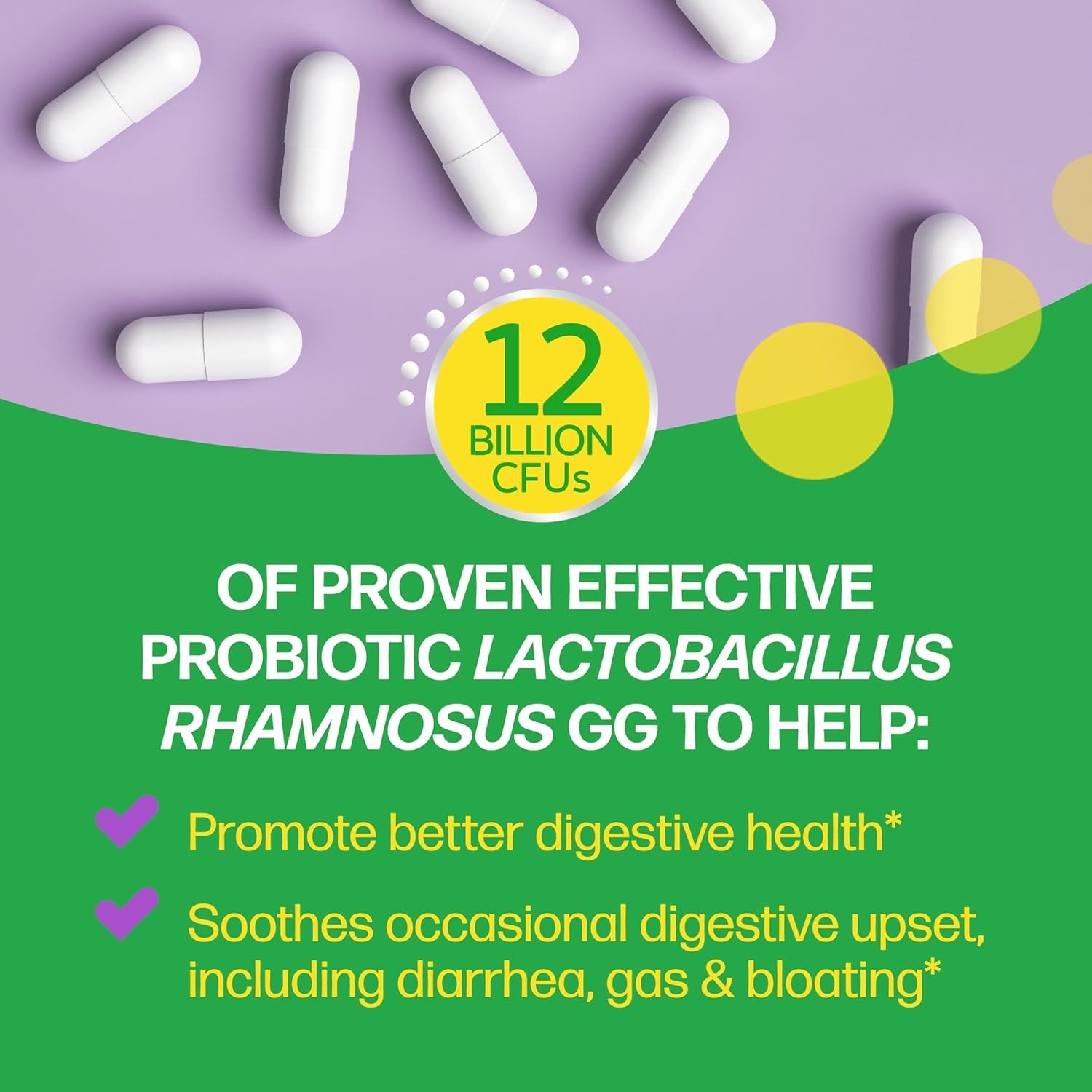 Daily Probiotics for Adults – 12 Billion CFUs with No Refrigeration Required
