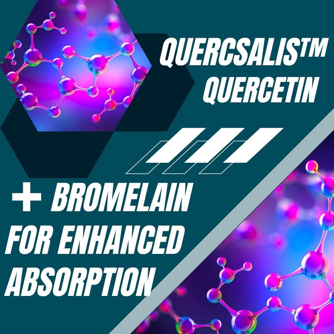 Quercetin with Bromelain – 240 Capsules for Enhanced Absorption & Wellness