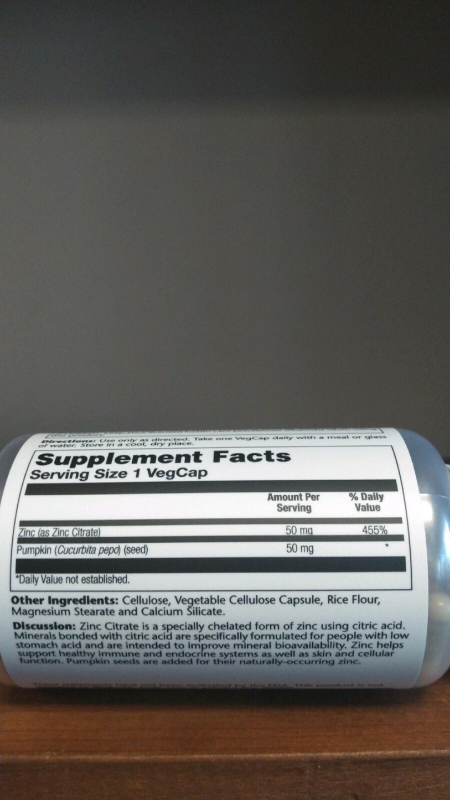 Quinine Tonic Syrup 17 oz with Zinc 50mg Solaray 60 capsules Combo 1 bottle each