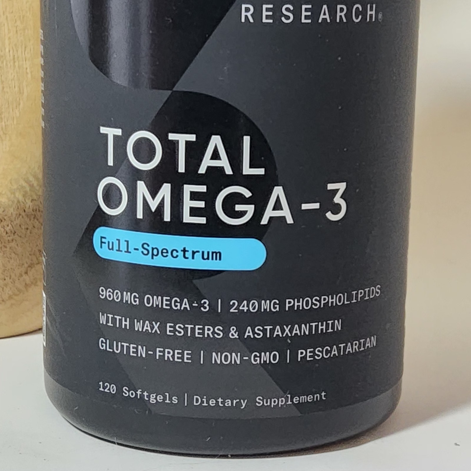 Sports Research Total Omega-3 2200mg FULL SPECTRUM EPA DHA Krill 120 Softgels