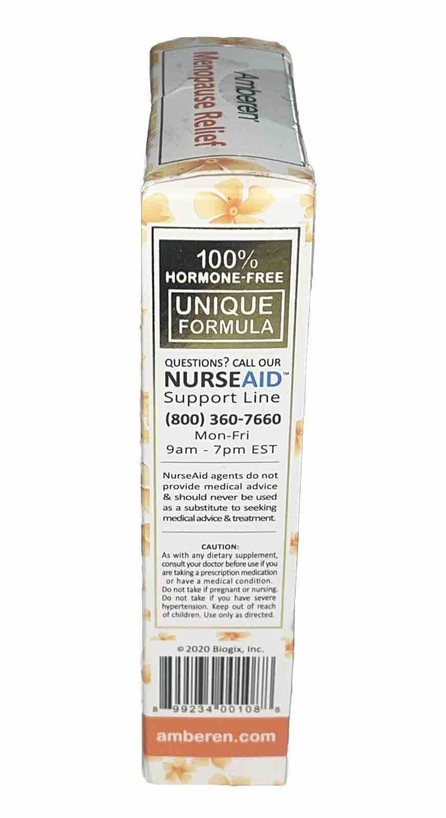 Amberen Menopause Relief Capsules 60-Count Expiration: 10/2025