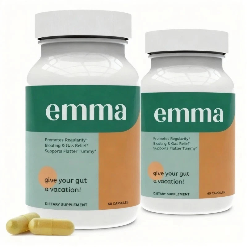 2PCS-NEW Emma Gut Health Supplement for Gas & Bloating Relief,Leaky Gut Repair