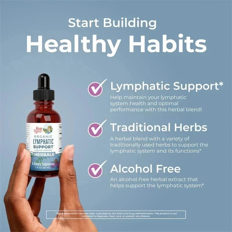 NEW LUXRY Mary Ruth’s Organic Lymphatic Support Liquid Extract