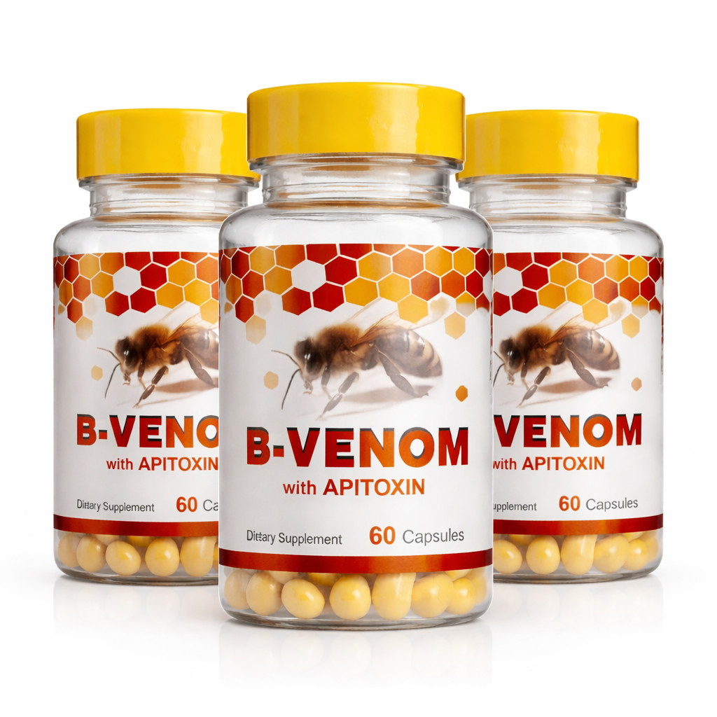 B-Venom with Apitoxin 60 Capsules x 3 Bottles | Dietary Supplement 180 Capsules